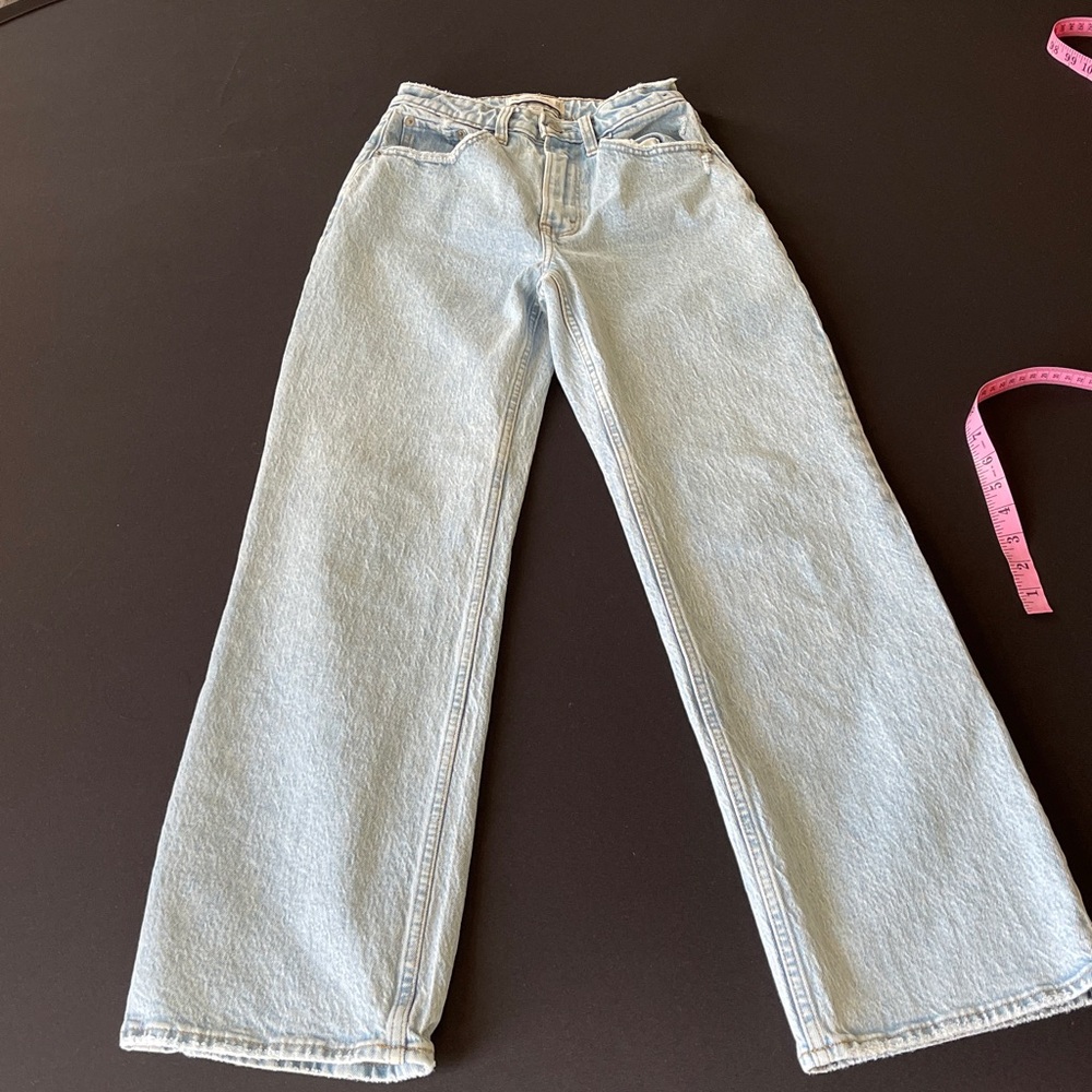 Abercrombie & Fitch 90s Relaxed High Rise Jeans Curve Love 24 - Picture 3 of 11